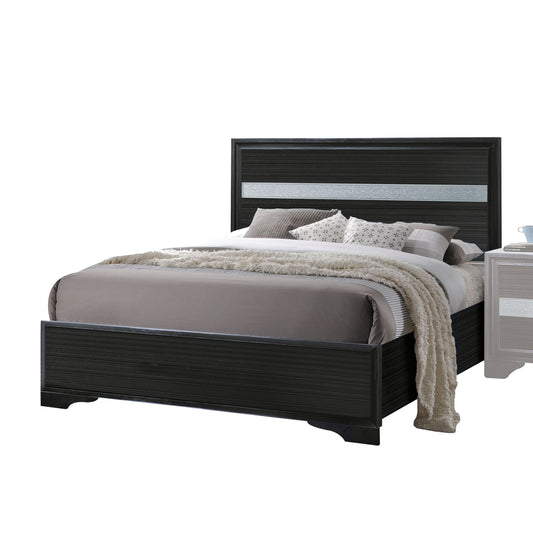 Naima Full Bed in Black 25915F