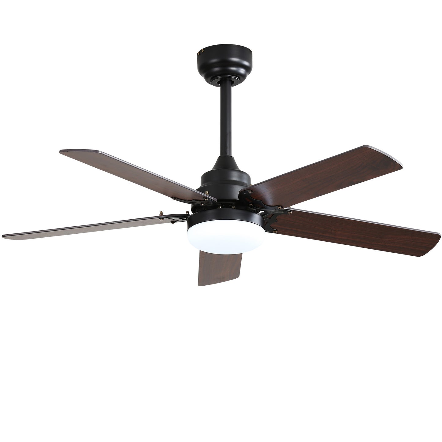 Modern 42 Inch Ceiling Fan with Remote Control and Dimmable LED Light