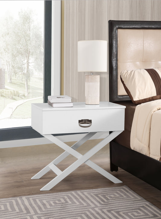 Xavier G0072-N Nightstand , White