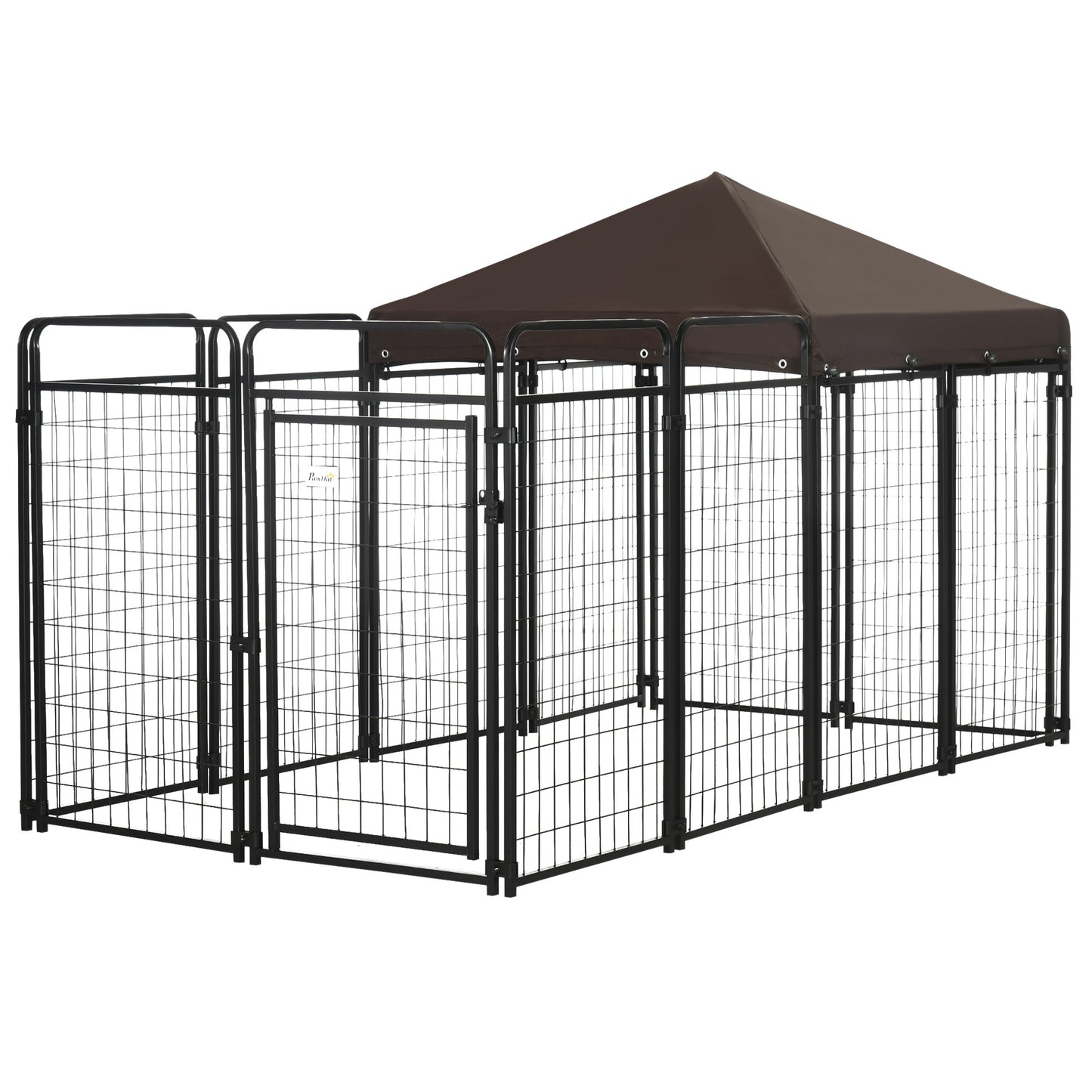 PawHut Dog Kennel Outdoor for Large and Medium Dogs, 9.3' x 4.6' x 5.2'