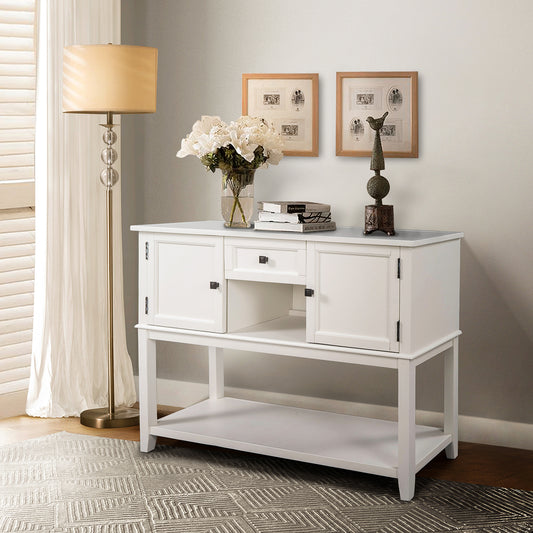 Lelex 45Console Table with Drawers - Elegant Solid Wood Furniture from the USA
