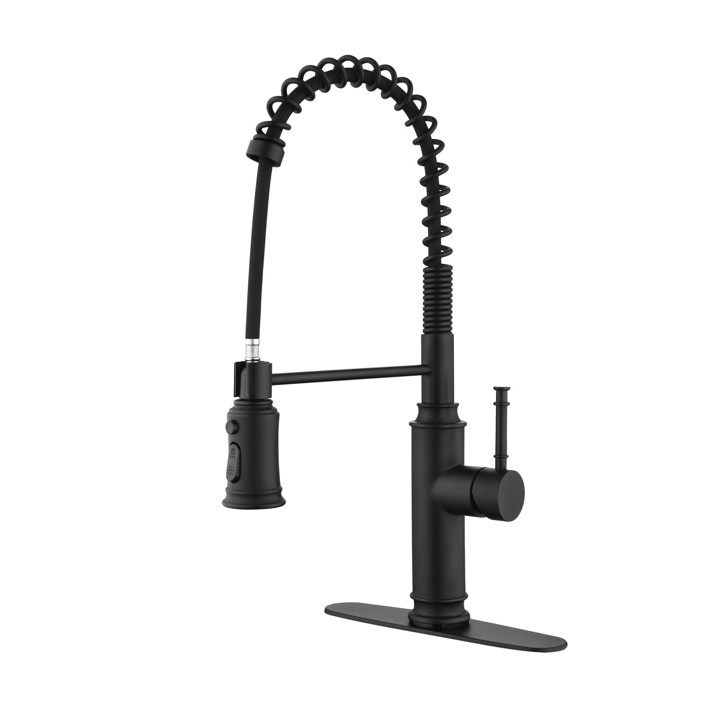 Kitchen Faucets Commercial  Single Handle Single Lever Pull Down Sprayer Spring Kitchen Sink Faucet