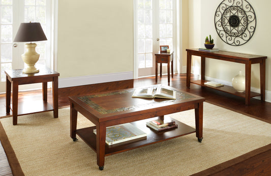 Davenport Coffee Table with Antique Style and Mobility