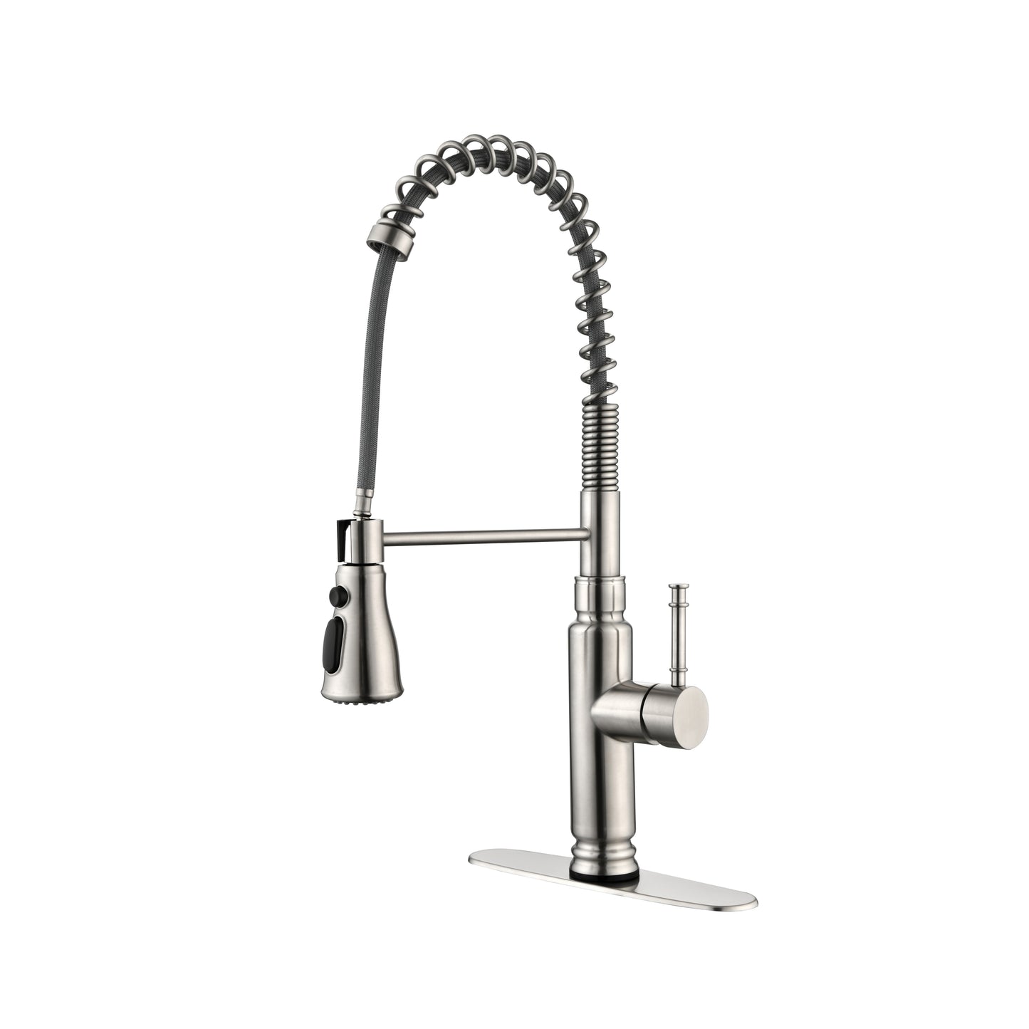 Kitchen Faucets Commercial  Single Handle Single Lever Pull Down Sprayer Spring Kitchen Sink Faucet