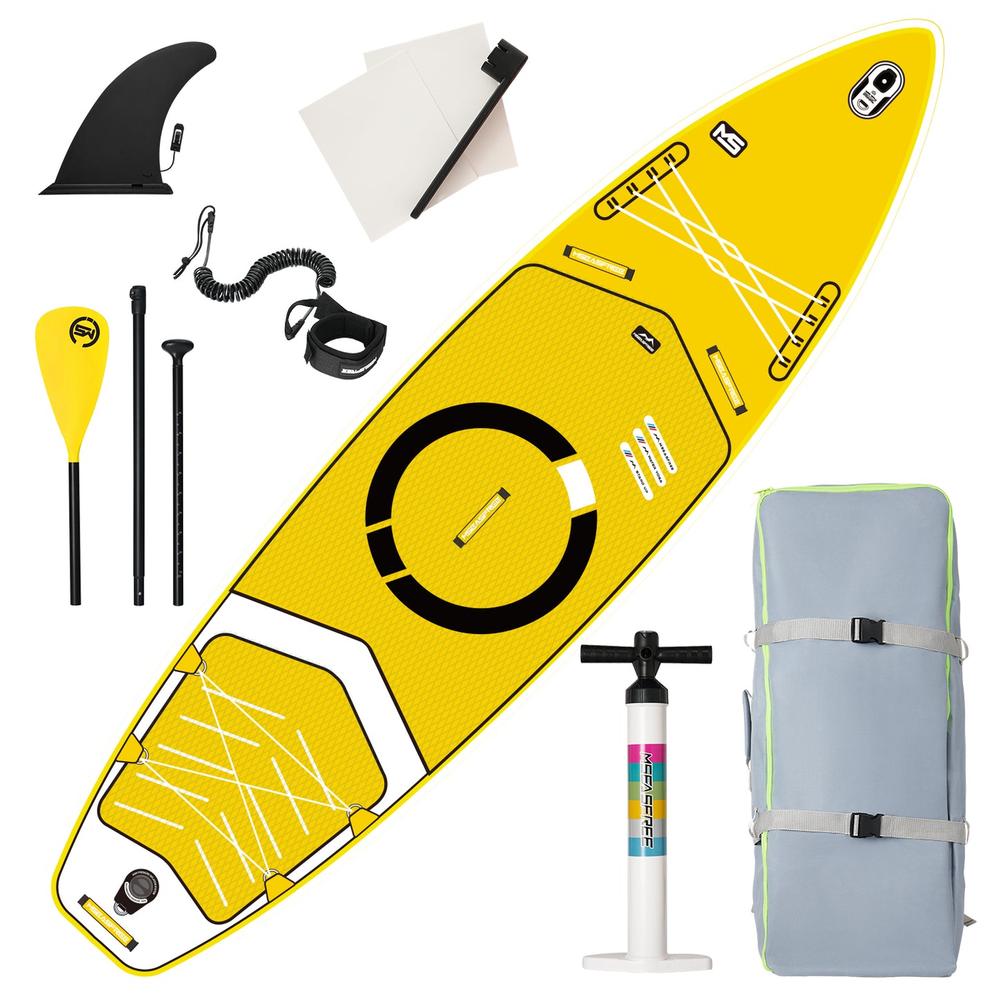 Inflatable Stand Up Paddle Board 11'x34"x6" With Accessories