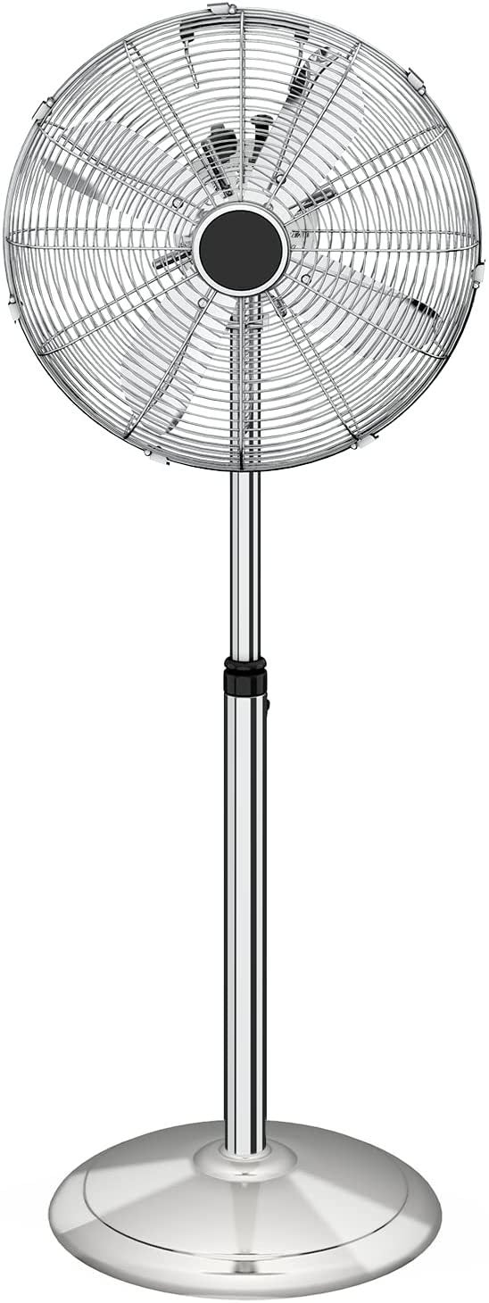 16 Inch Adjustable Heights Stand Fan with 3 Speed Settings