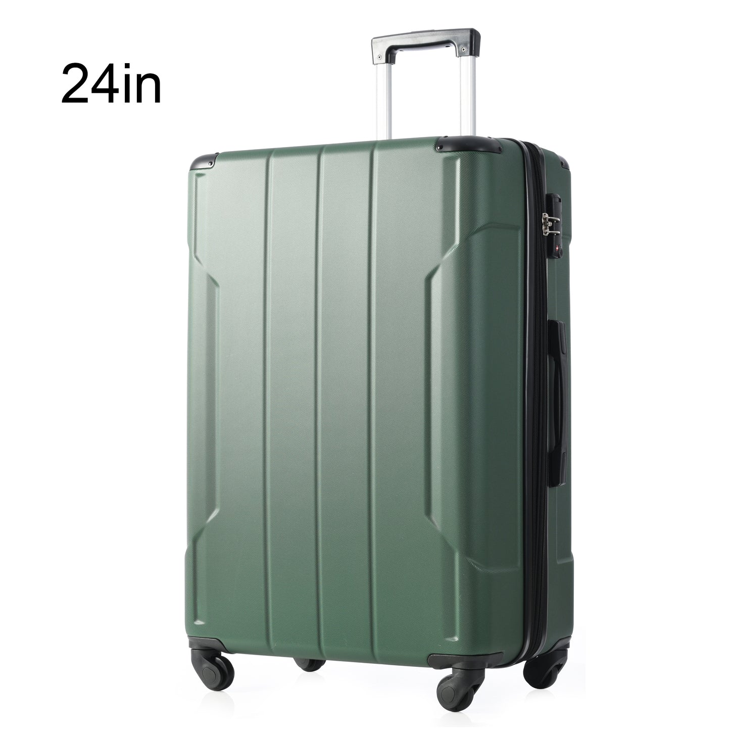 Hardshell Luggage Spinner Suitcase with TSA Lock Lightweight Expandable 24'' (Single Luggage)