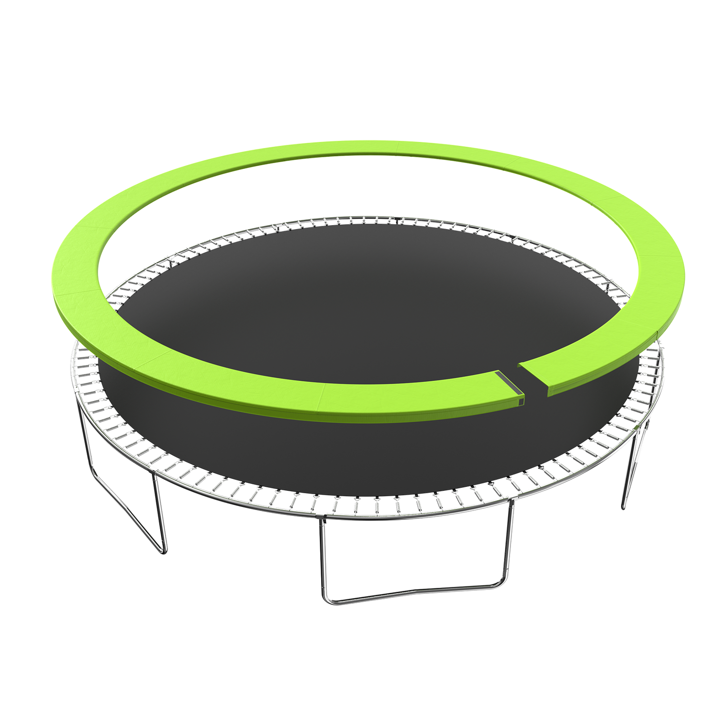 Trampoline Replacement Pad, 16FT Trampoline Spring Cover, No Holes for Poles, Water-Resistant Universal Round Trampoline Accessories Safety Pad