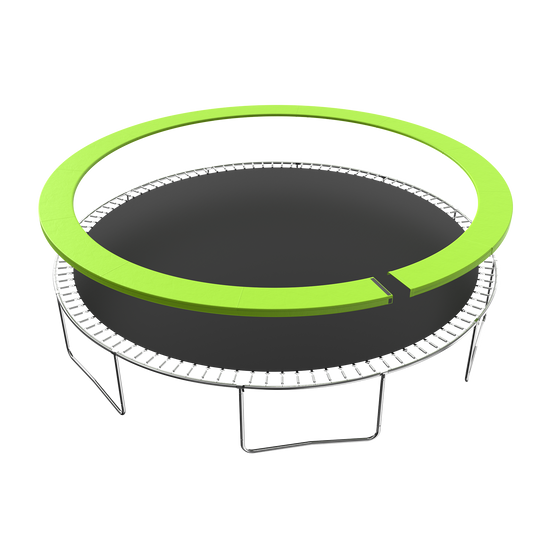 Trampoline Replacement Pad, 16FT Trampoline Spring Cover, No Holes for Poles, Water-Resistant Universal Round Trampoline Accessories Safety Pad