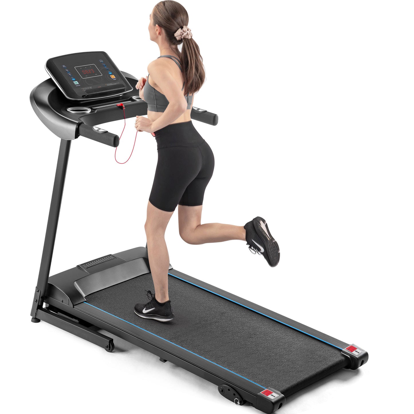 Electric Motorized Treadmill with Audio Speakers, Max. 10 MPH and Incline for Home Gym