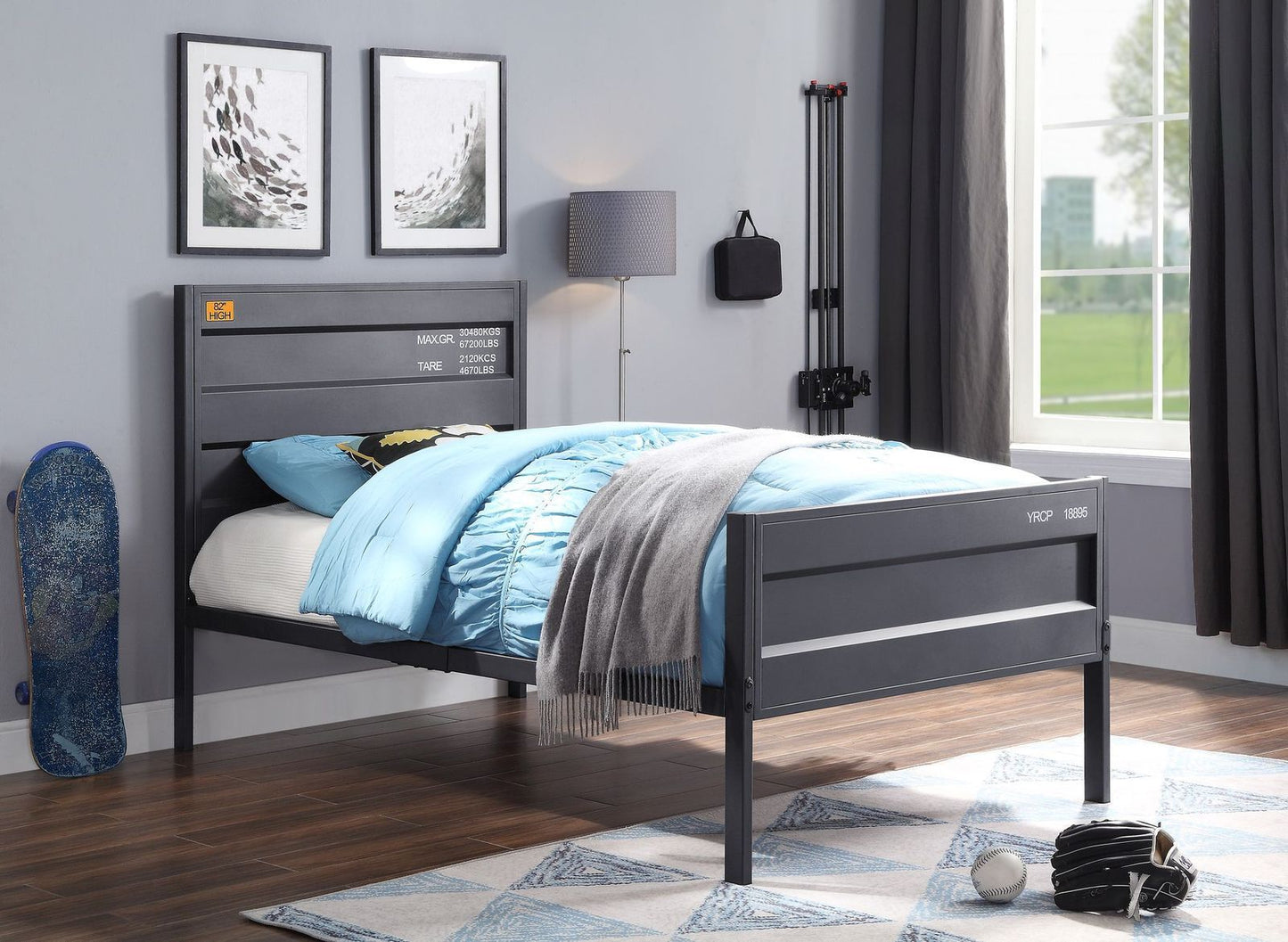 Cargo Twin Bed, Gunmetal 35920T