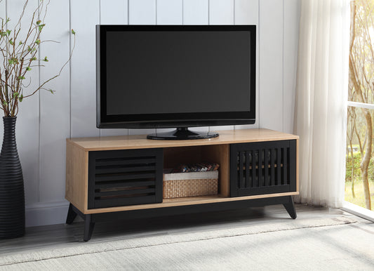 Elegant Oak and Espresso TV Stand LV00858