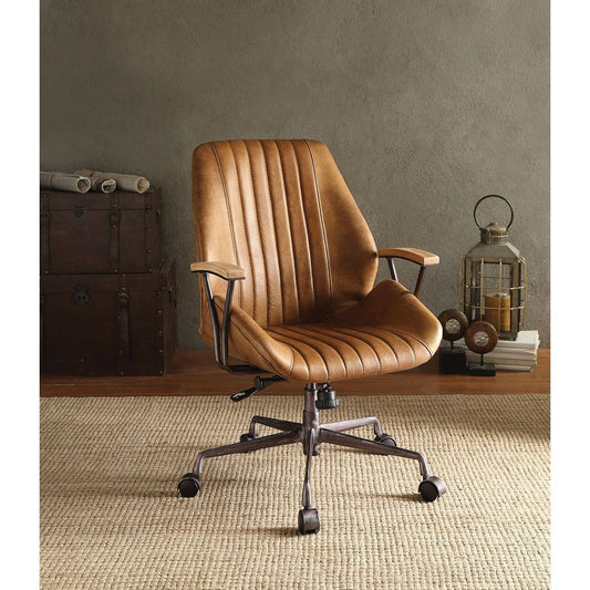 Hamilton Office Chair in Coffee Top Grain Leather 92412