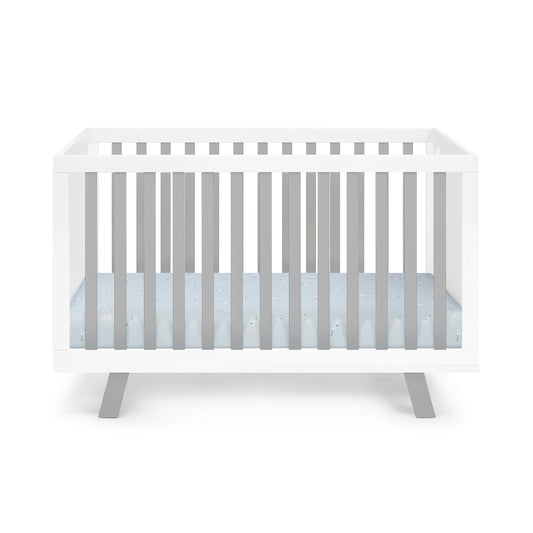 Livia 3-in-1 Convertible Island Crib White/Gray