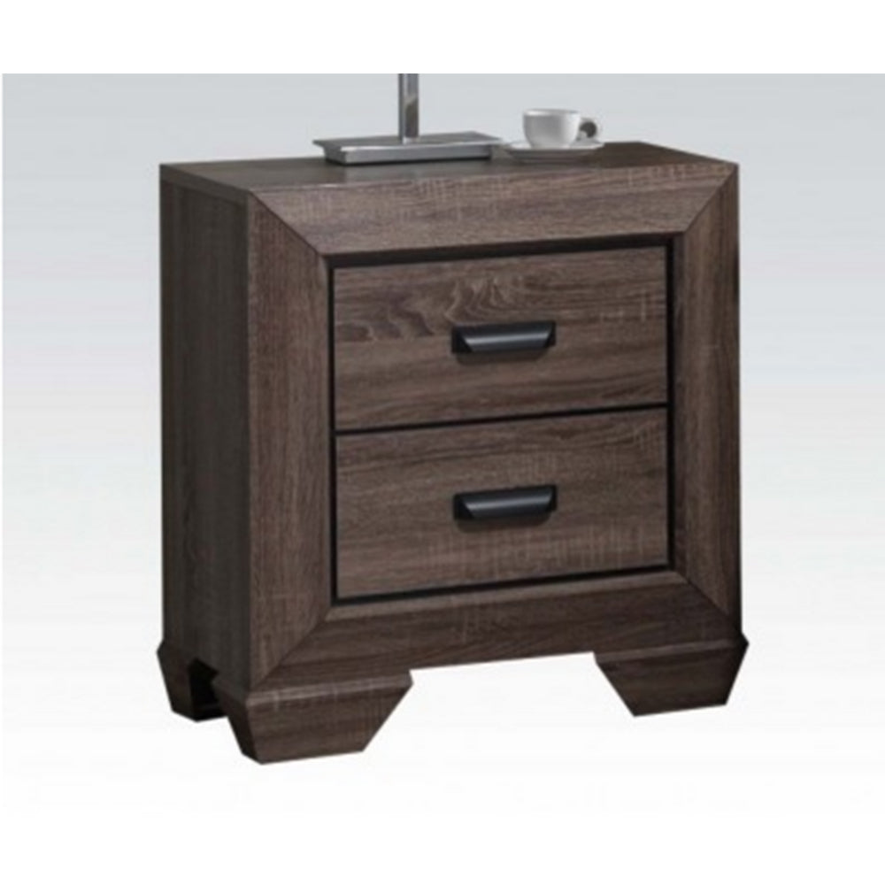 Lyndon Nightstand in Weathered Gray Grain 26023