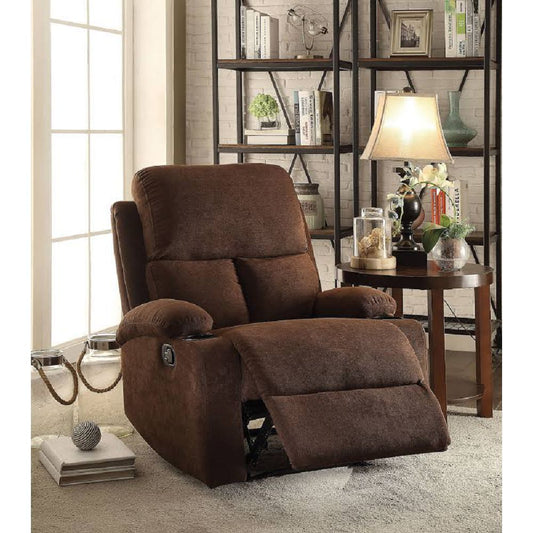 Chocolate Velvet Motion Recliner for Ultimate Comfort