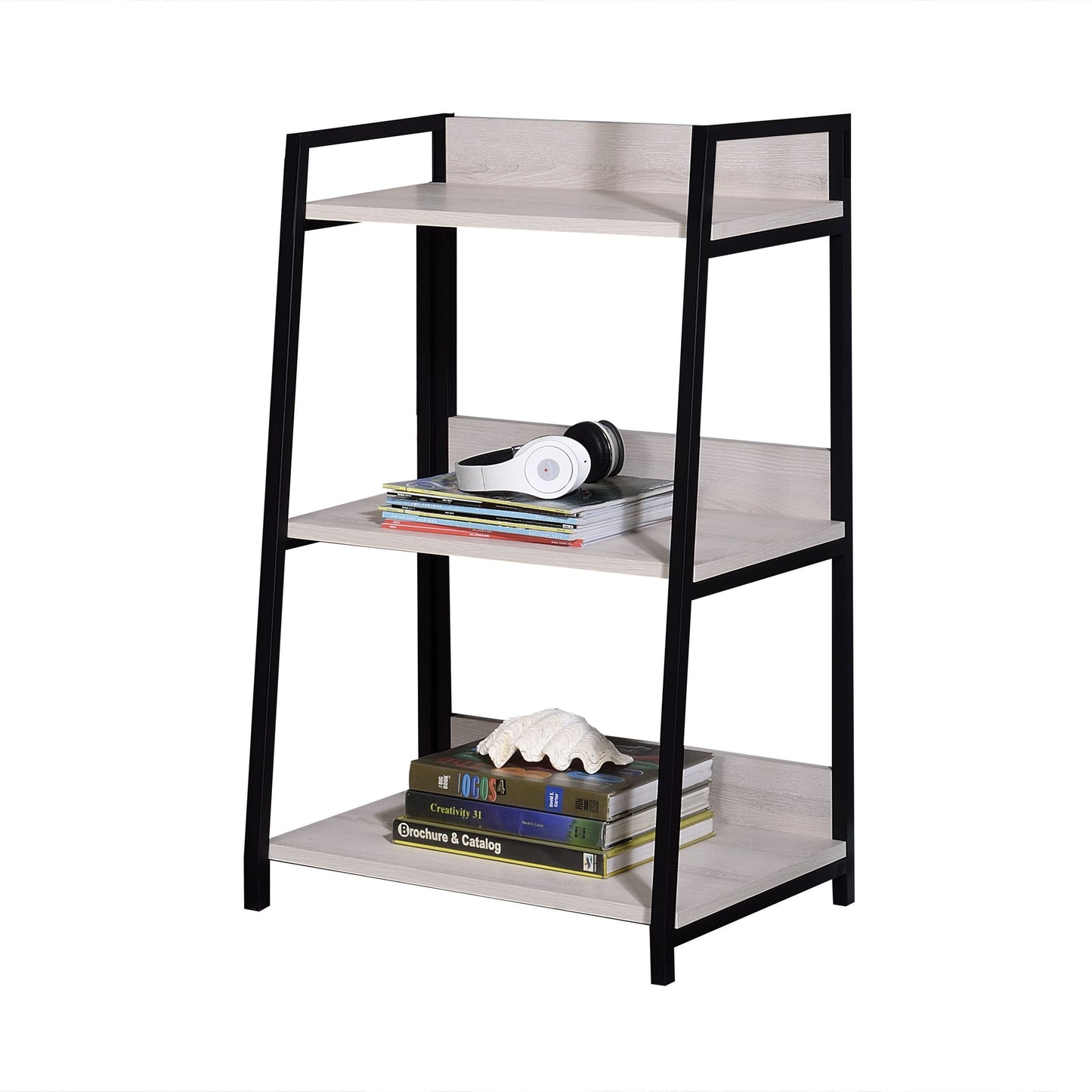 Wendral Bookshelf (3-Tier), Natural & Black 92672