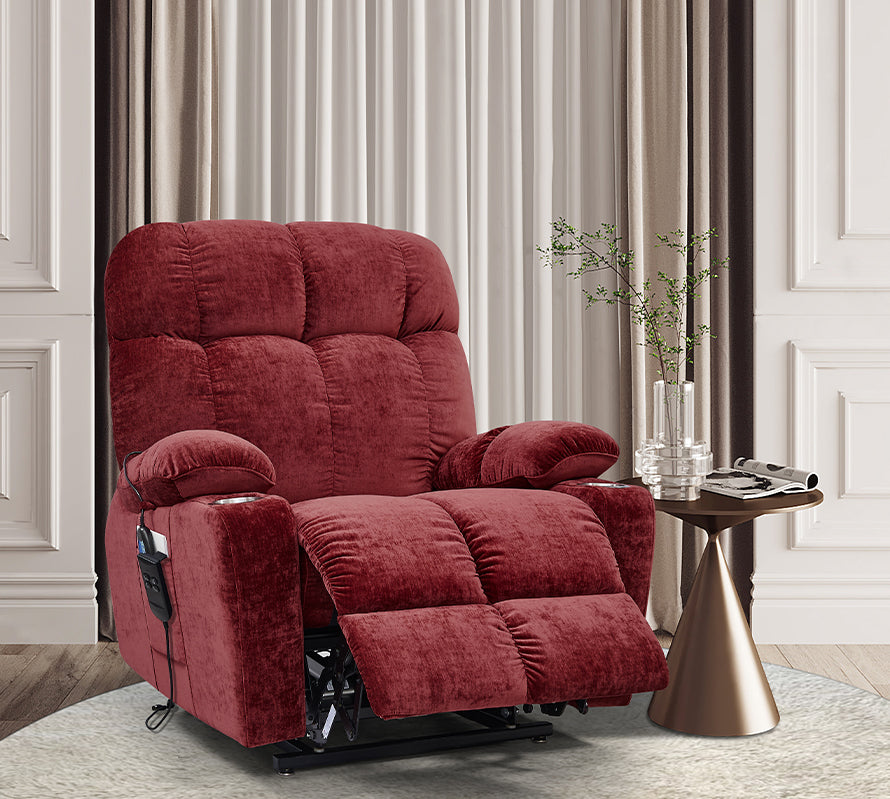 Liyasi Electric Power Lift Recliner Chair with Massage and Heat for Elderly