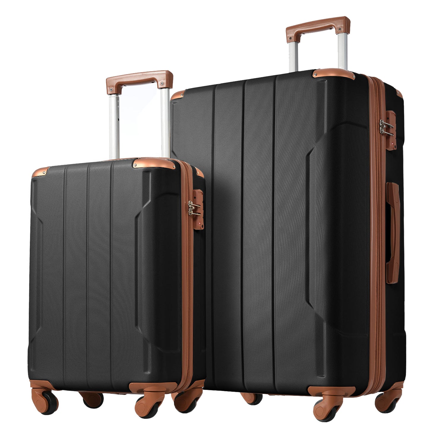 Hardside Luggage Sets 2 Piece Suitcase Set Expandable with TSA Lock Spinner Wheels for Men Women