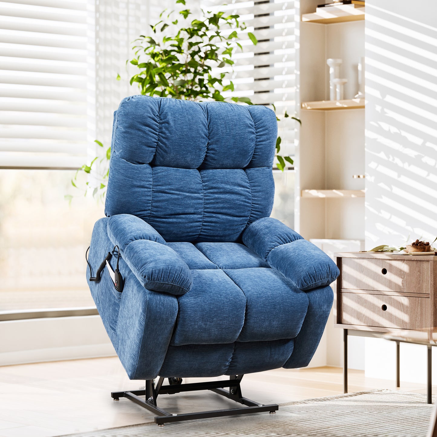 Liyasi Electric Power Lift Recliner Chair with Airbag Massage and Heating for Seniors