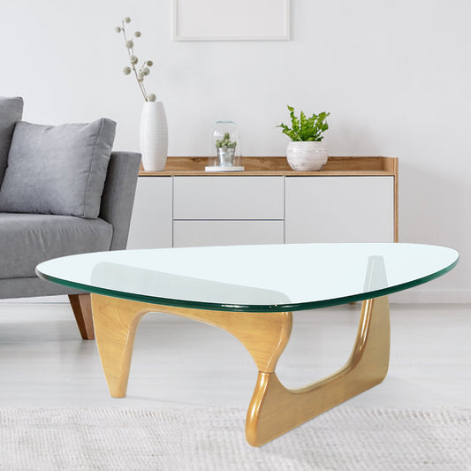 Triangle Coffee Table - Contemporary Solid Wood Design