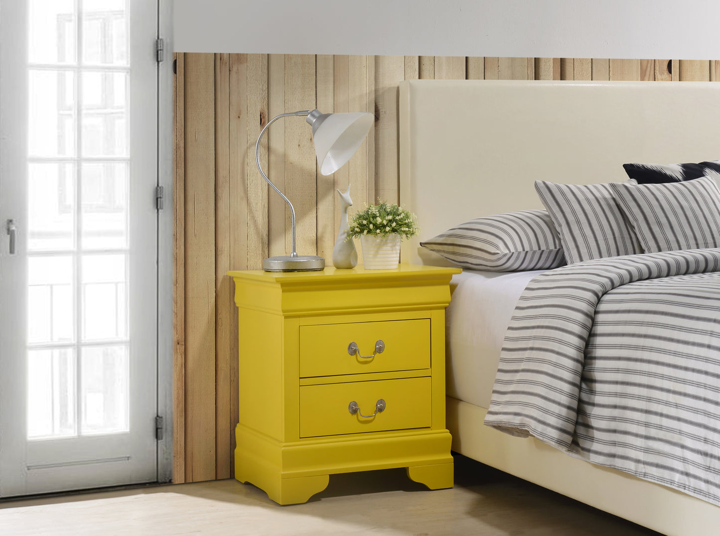 Louis Phillipe G3102-N Nightstand , Yellow