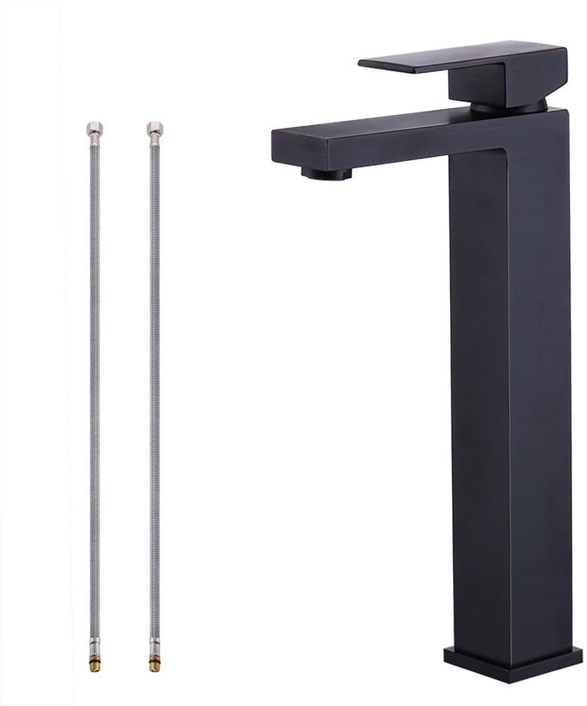 Modern Stainless Steel Bathroom Faucet with Waterfall Spout and Single Handle