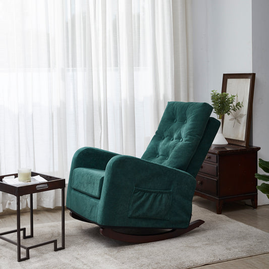 Elegant High Back Armchair with Cozy Fabric Leisure Sofa