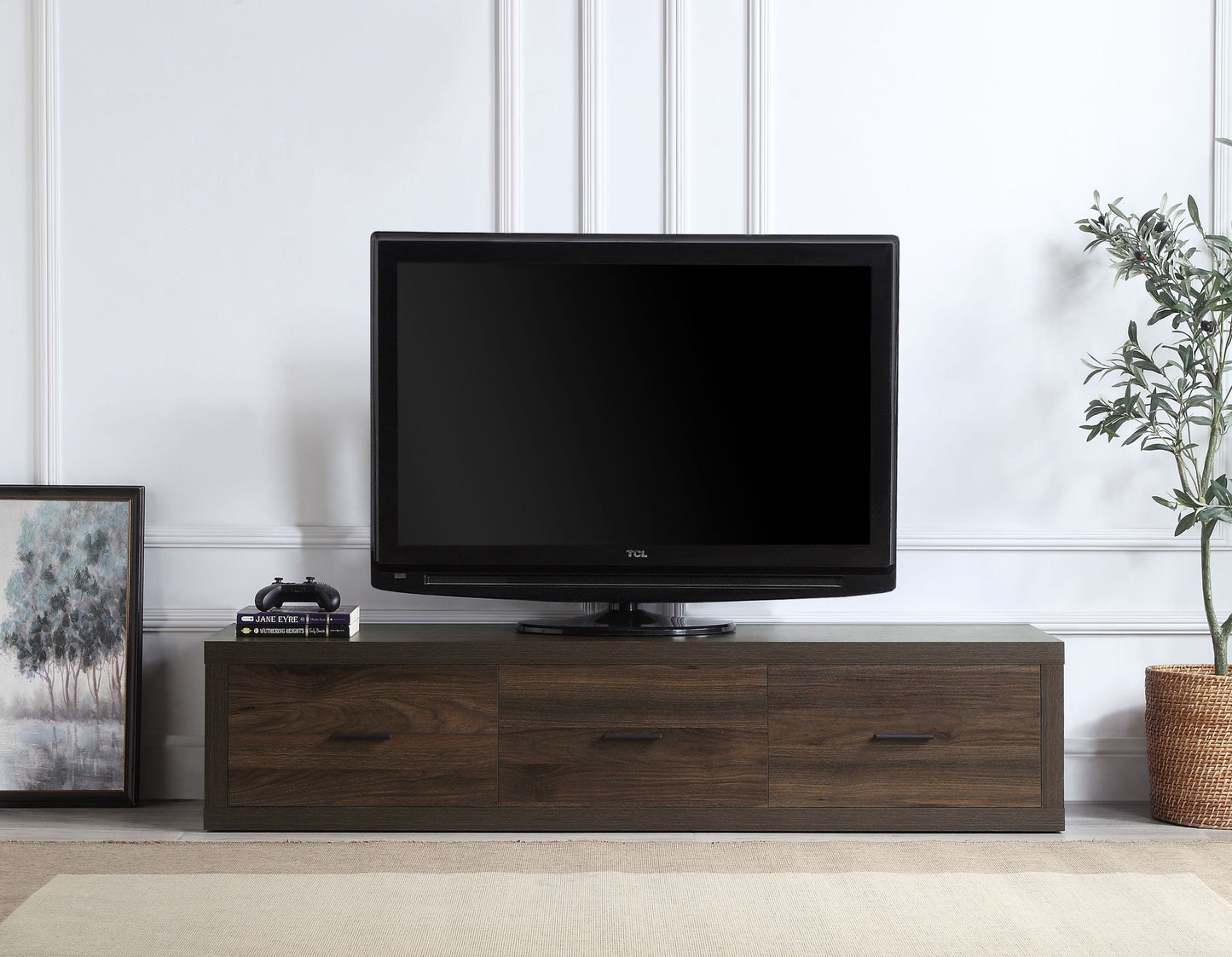 Harel Television Console Stand with Walnut Finish LV00444