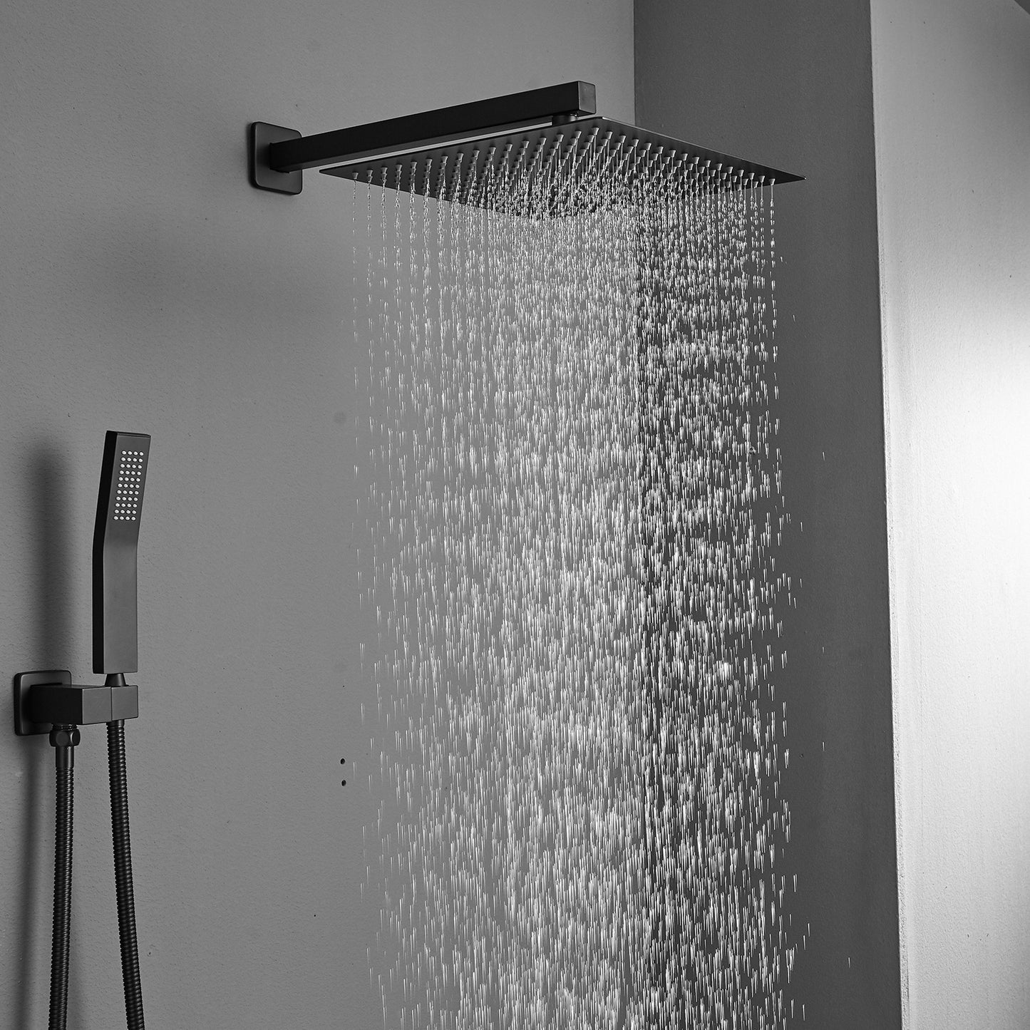 Luxury Rain Shower Mixer Combo Set with Wall Mount Rainfall Shower Head - Complete Bathroom Upgrade