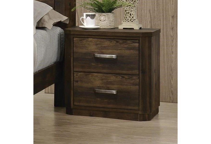 Elettra Nightstand, Rustic Walnut 24853