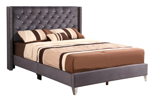 Julie G1920-FB-UP Full Upholstered Bed , GRAY