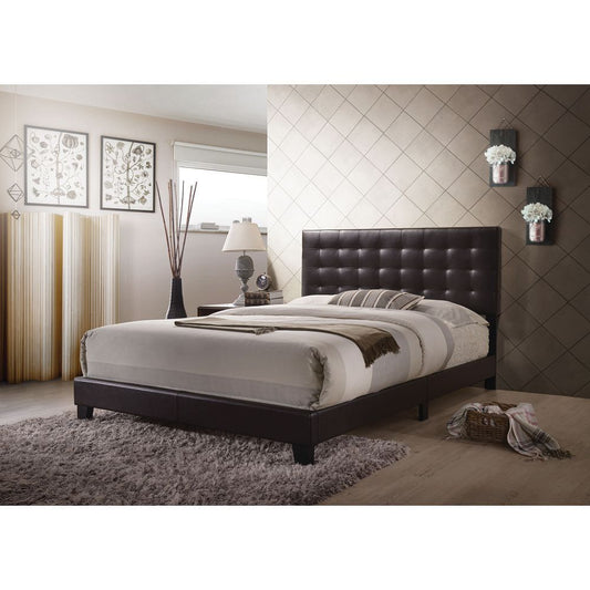 Masate Queen Bed in Espresso PU 26350Q