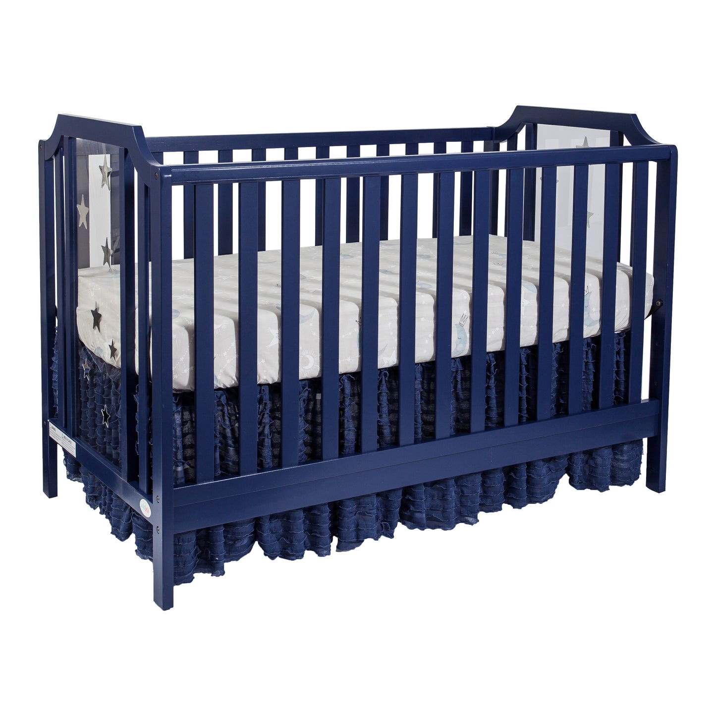 Celeste 3-in-1 Convertible Island Crib Navy Blue