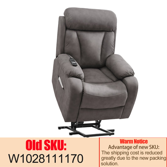 Power Lift Recliner Sofa for Elderly with Remote Control