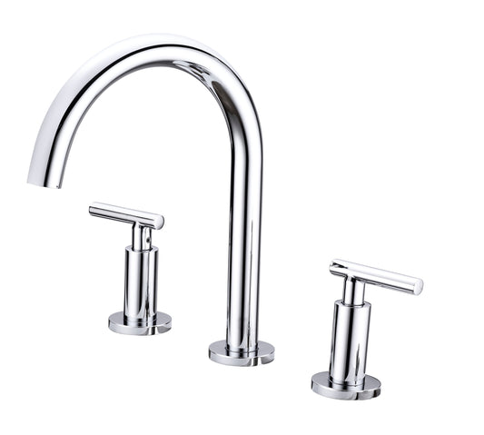 High Arc Widespread Bathroom Faucet with Two Handles