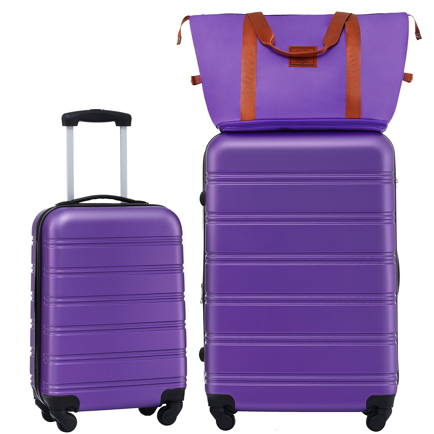 Hardshell Luggage Sets 2Pcs + Bag Spinner Suitcase with TSA Lock Lightweight 20" + 28"