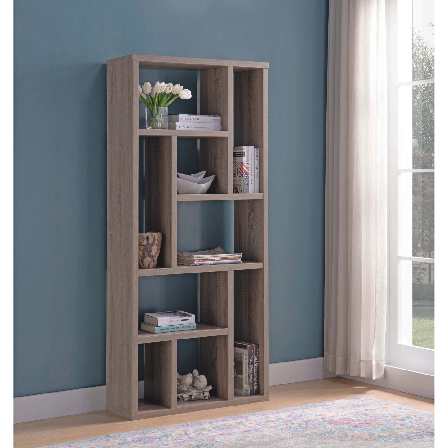 Display Cabinet Dark Taupe