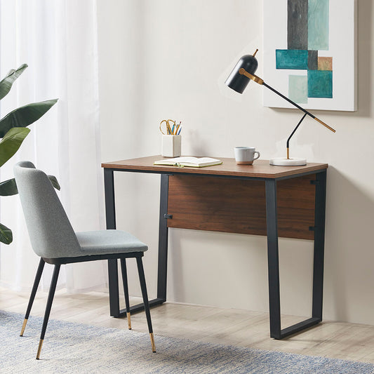 Upgrade your workspace with the Modern Industrial Carlyle Computer Desk