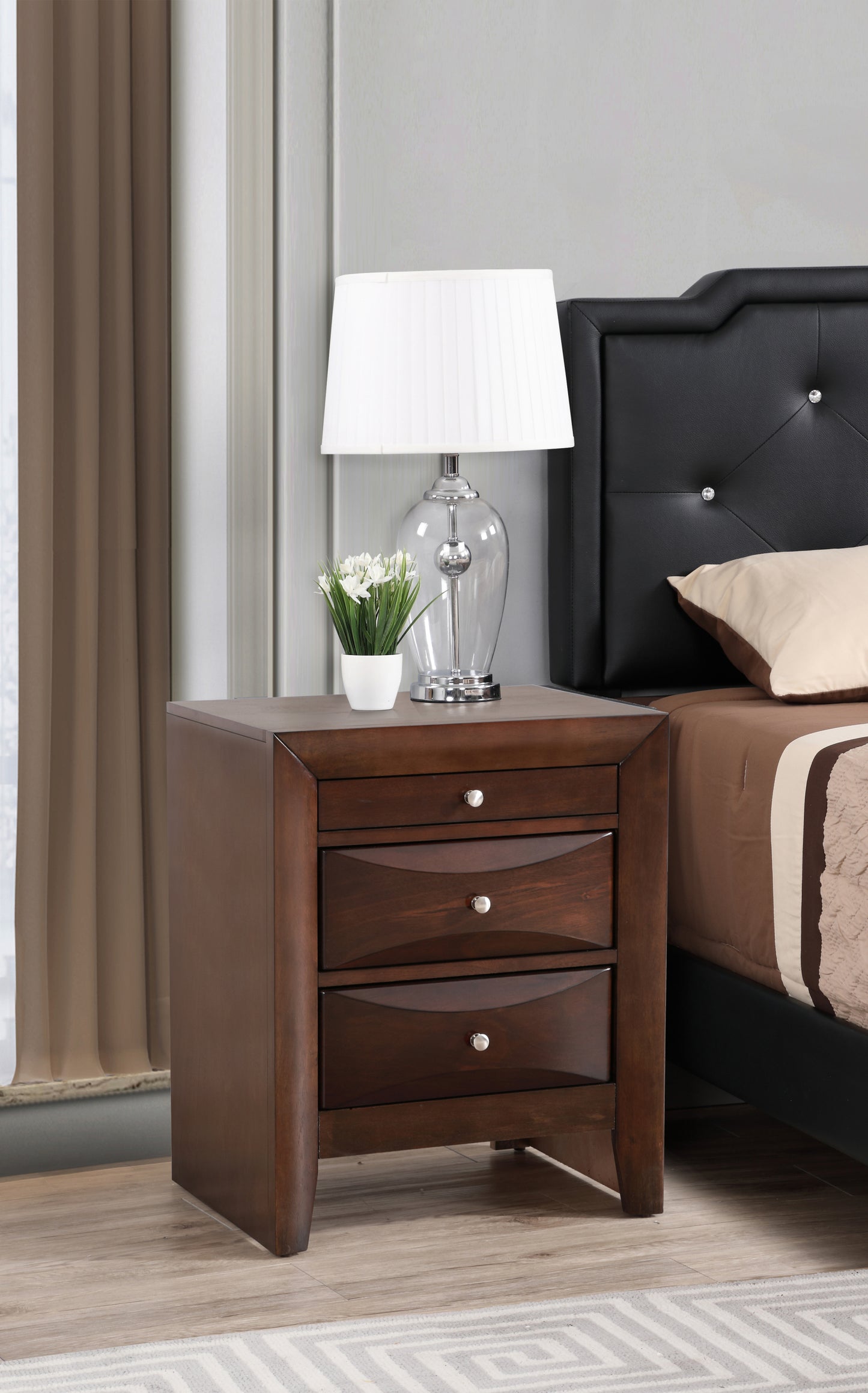 Marilla G1525-N Nightstand , Cappuccino