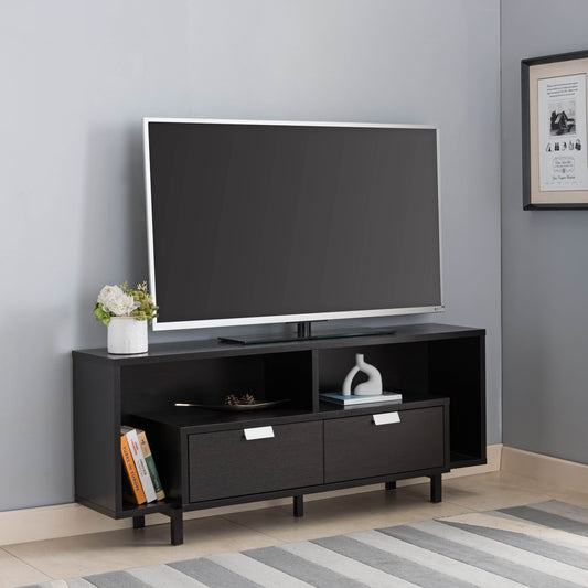 Cocoa Red TV Console with Two Drawers and U-Shaped Legs