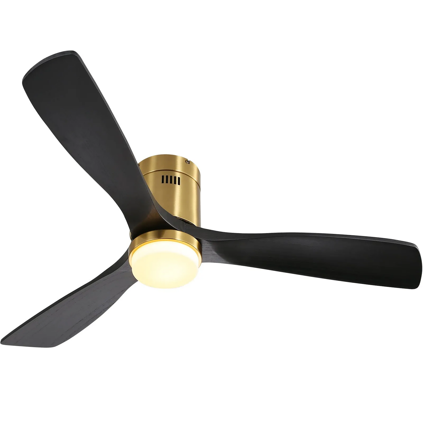 52 Inch Low Profile Ceiling Fan with Remote Control and LED Light Kit