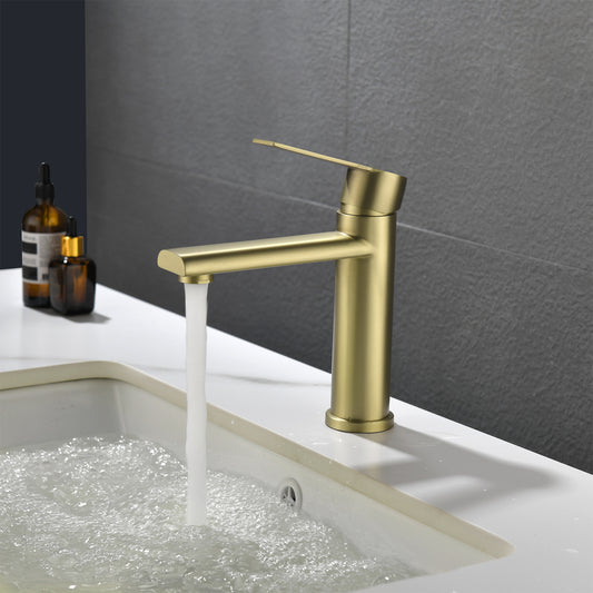 Sleek Gold Bathroom Faucet