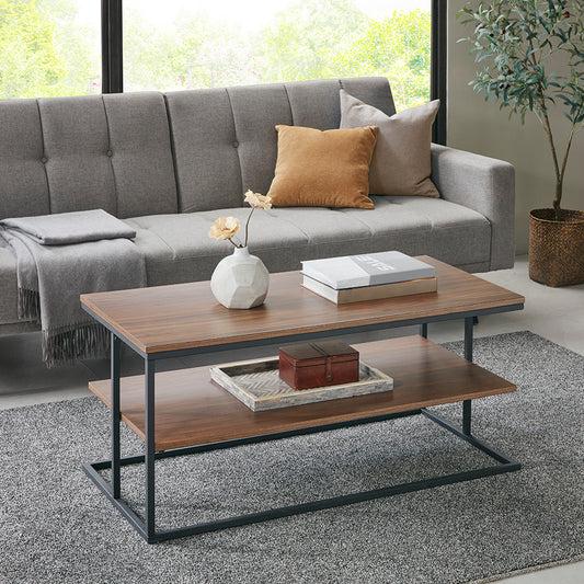 Monarch Rectangle Coffee Table with Metal Frame