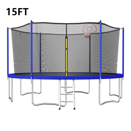 15FT trampoline blue