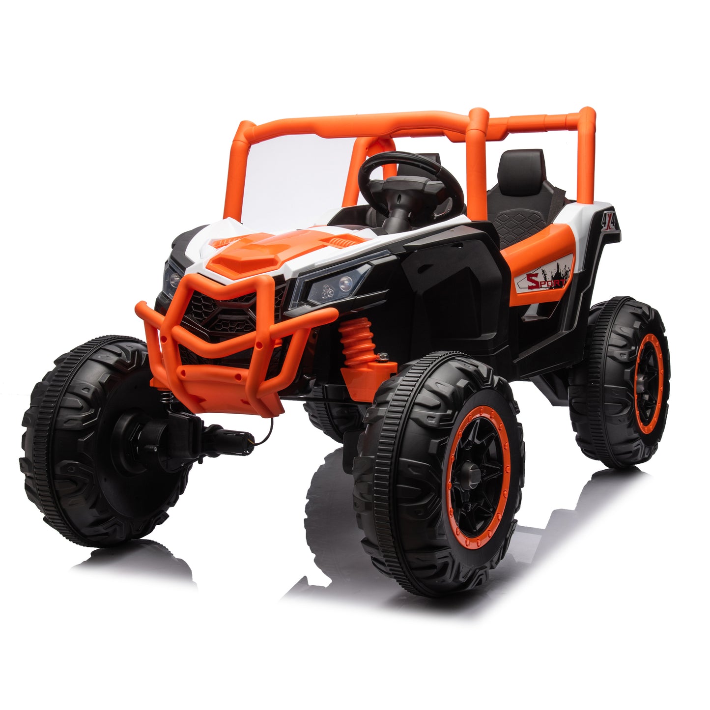 2-Seater 24V Ride-On UTV Car with Remote Control and Safety Belts