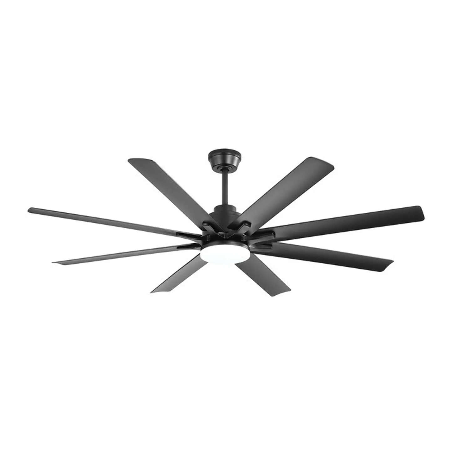66 Inch Sleek Ceiling Fan with Smart Controls and Dimmable LED Lights
