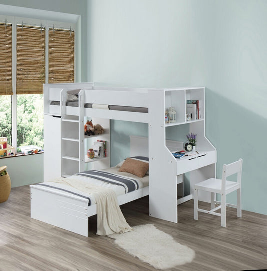 Ragna Loft Bed in White 38060