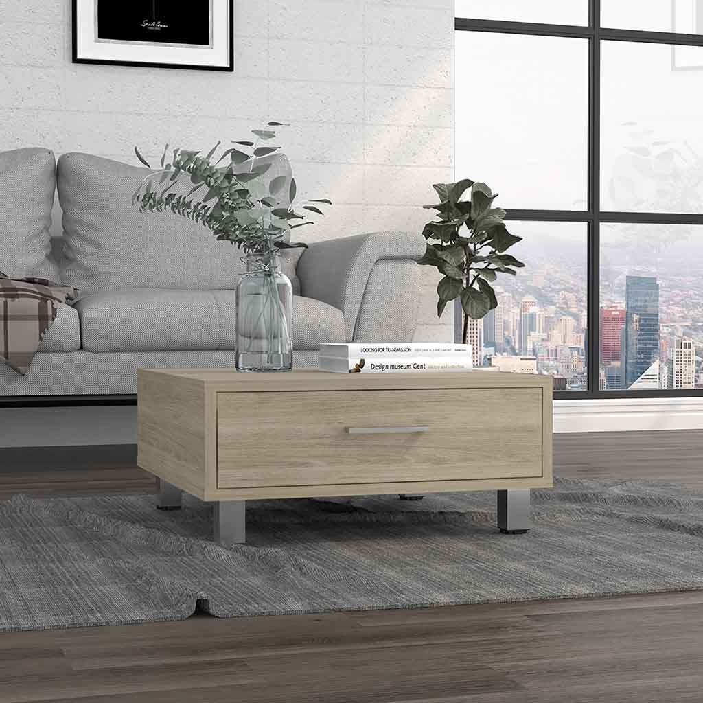 Albuquerque Light Pine Coffee Table with Drawer