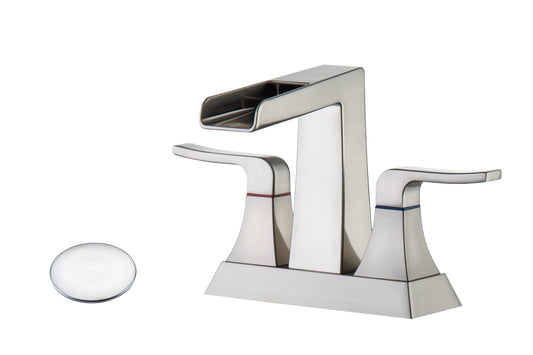 Enhance Your Bathroom with a Brushed Nickel 2-Handle Lavatory Faucet